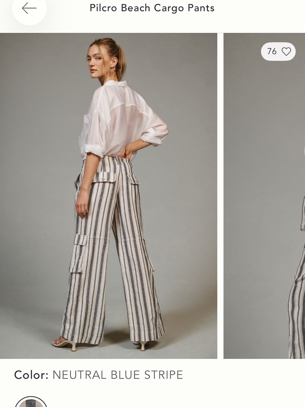 Pilcro Anthropologie cargo beach pants - Picture 11 of 13